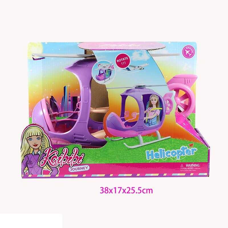 Лялька WG 205 (12) висота: 30 см, знімний одяг, гелікоптер, в коробці