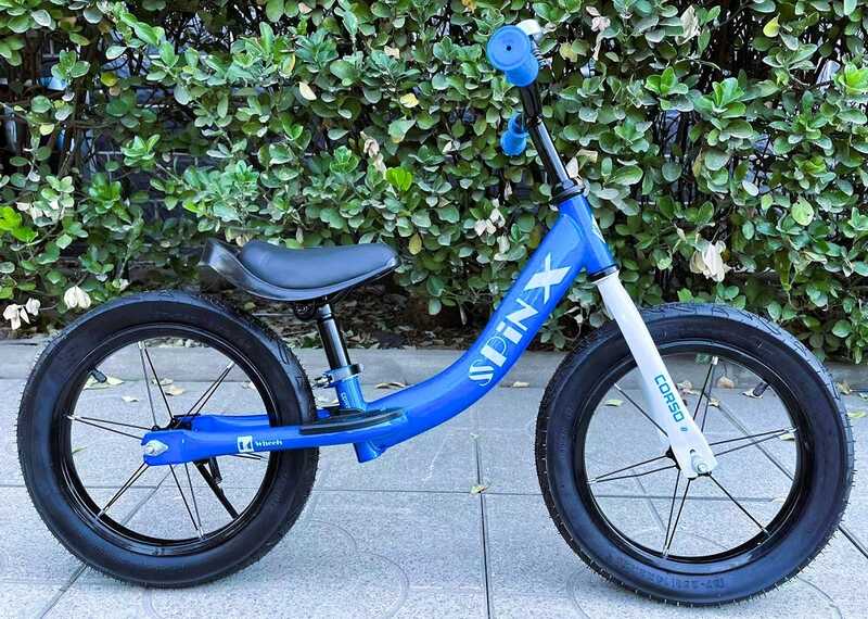 Велобіг "CORSO Spin-X" PX-322-94 (1) сталева рама, колесо 14", надувні колеса, підніжка, підставка для ніг, дзвіночок