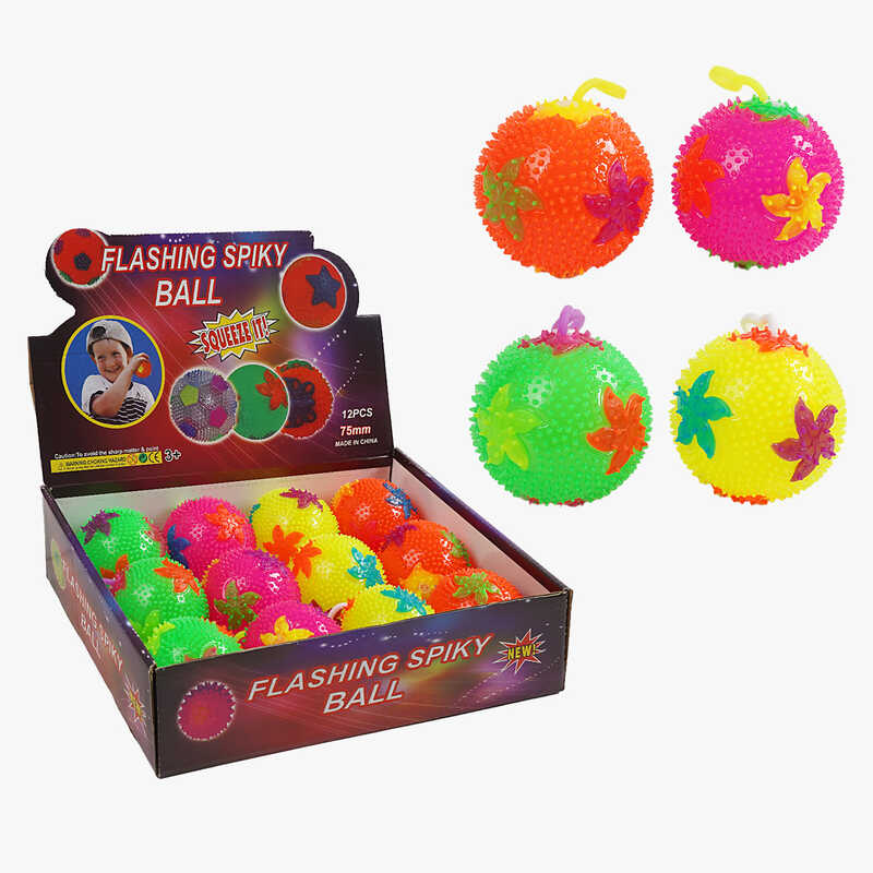 М`яч стрибун C 70431 (30) ЦІНА ЗА 12 ШТУК В БЛОЦІ, підсвічування, пискавка, в коробці