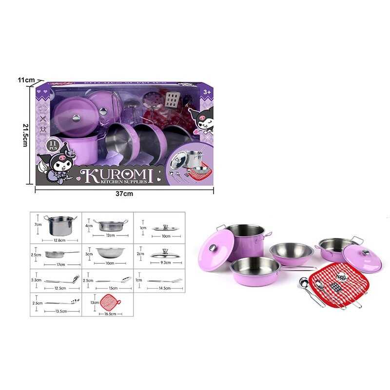 Набір посуду 988 C 56 (36) 11 елементів, металевий, в коробці