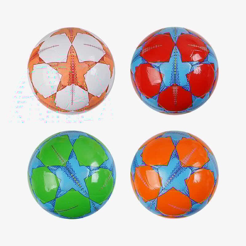 М`яч футбольний C 70302 (80) 4 види, вага 300-310 грамів, гумовий балон, матеріал PVC, розмір №5, ВИДАЄТЬСЯ МІКС 