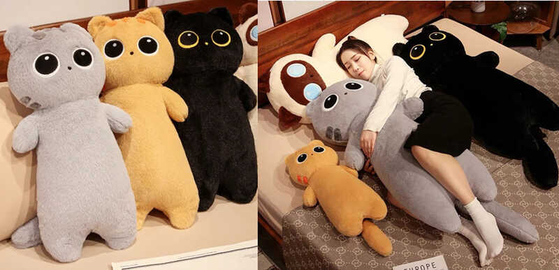 М`яка іграшка M 18225 (30) "Котик", висота 81см, довгий хвостик, ВИДАЄТЬСЯ МІКС ВИДІВ