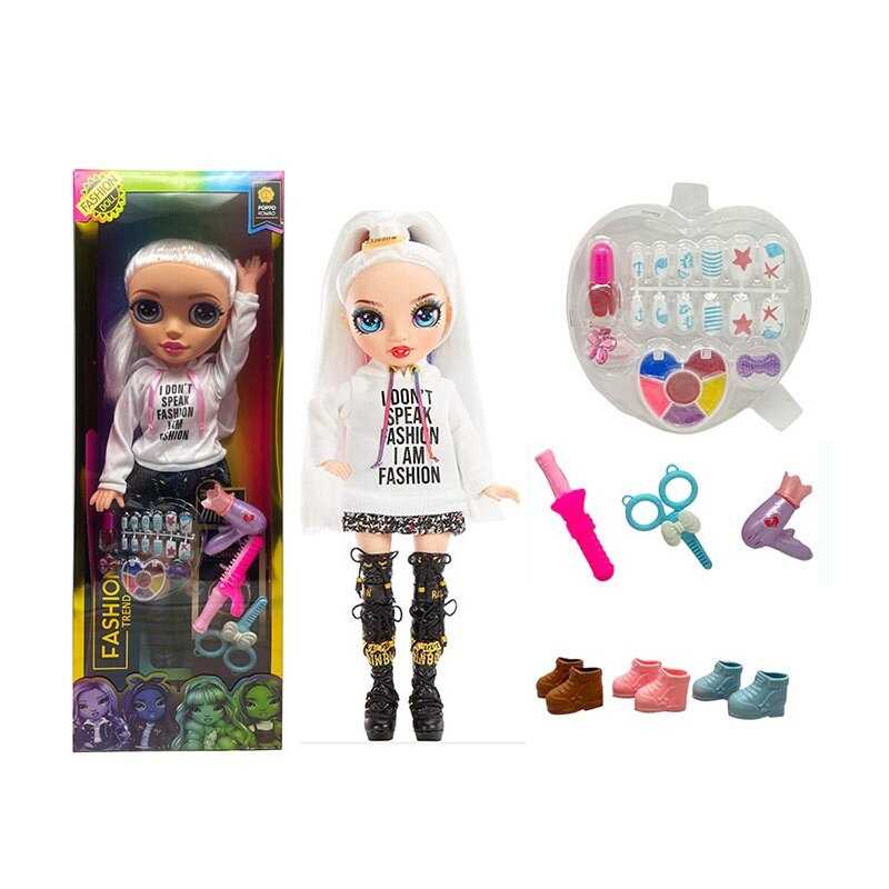 Лялька TK 2328 (24/2) висота 57см, рухливі кінцівки та голова, знімний одяг та взуття, накладні нігті, лак, 2 каблучки, фен, стайлер, в коробці