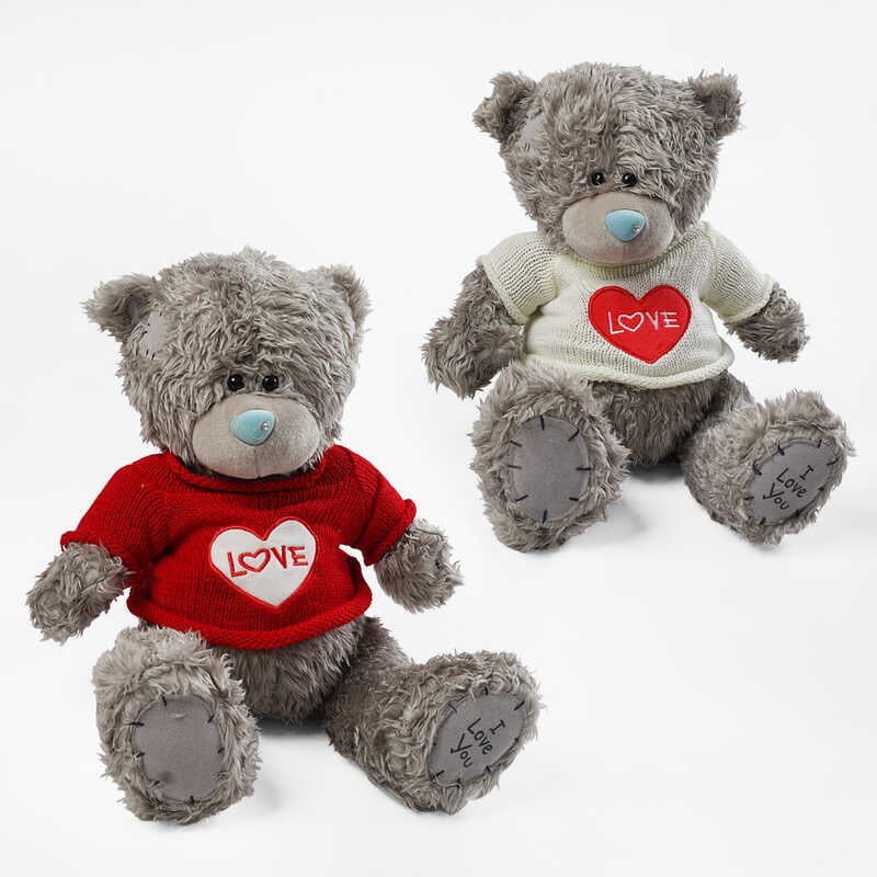 М`яка іграшка M 17965 (107) 2 види, “Ведмедик”, висота 40 см, синтепоновий наповнювач