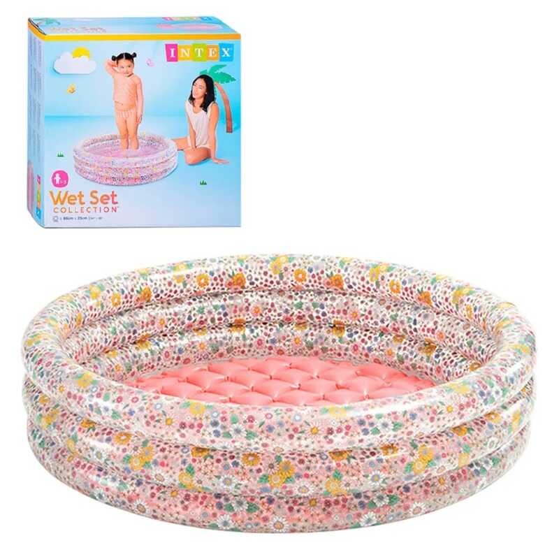 Intex Басейн дитячий 58427 (6) Солодка Квітка, розмір 86x25см, об`єм 56л, від 3х років