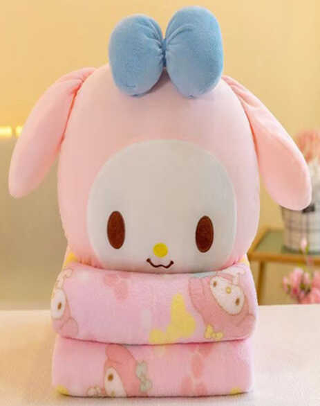 М`яка іграшка M 18280 (50) герой, текстильна, 38 см, плед