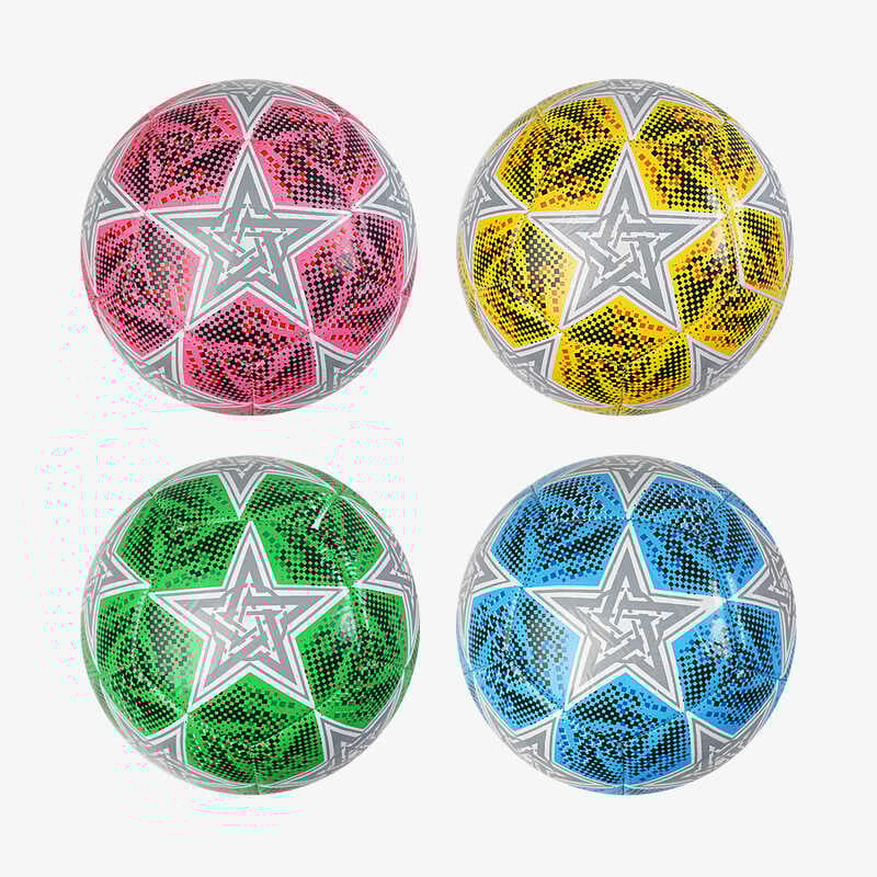 М'яч футбольний C 70293 (80) 4 види, вага 300-310 грамів, гумовий балон, матеріал PVC, розмір №5, ВИДАЄТЬСЯ МІКС 