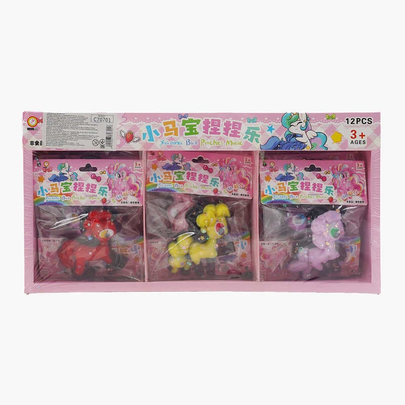 Гра антистрес C 70701 (24) ЦІНА ЗА 12 ШТУК В БЛОЦІ, “Поні”, рухливі очі, блискітки, в коробці