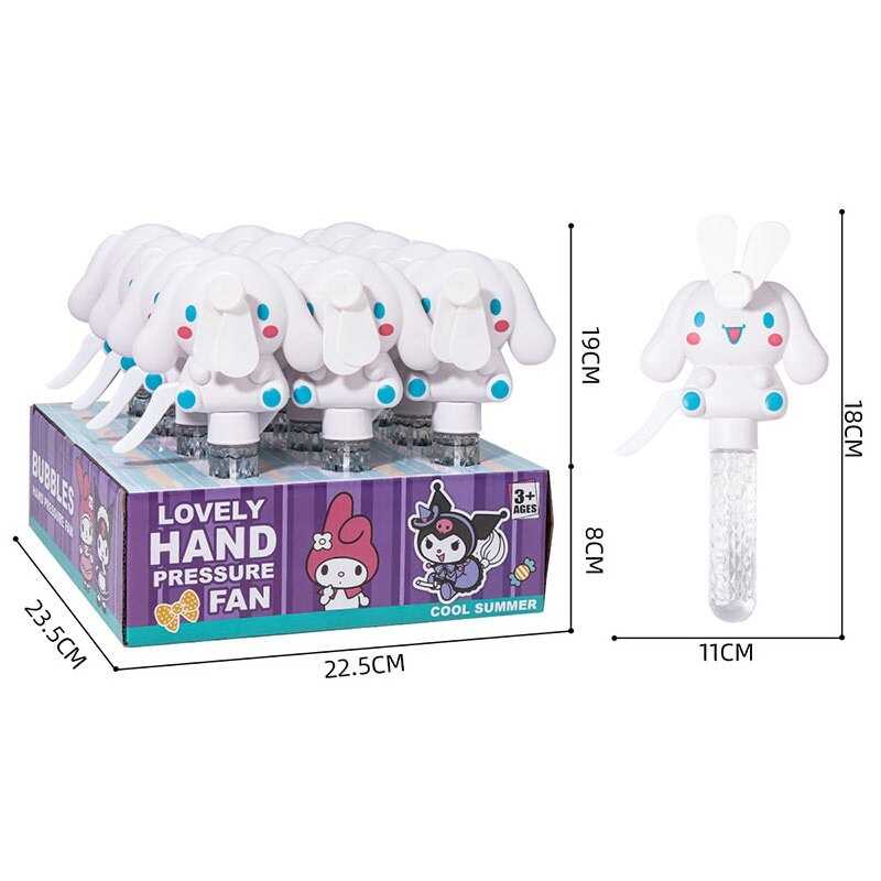 Мильні бульбашки YT 999-13 (18) ЦІНА ЗА 12 ШТУК В БЛОЦІ, механічний вентилятор, в коробці