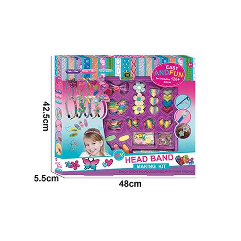 Створи прикрасу 7006 (24/2) обруч, прикраси, блискітки,  клей, скотч, в коробці