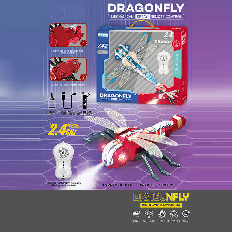 Комаха на радіокеруванні XB 1217 (16) “Бабка”, акумулятор 3.7 V, пульт 2.4 GHz, парогенератор, підсвічування, звуки, мелодії, в коробці