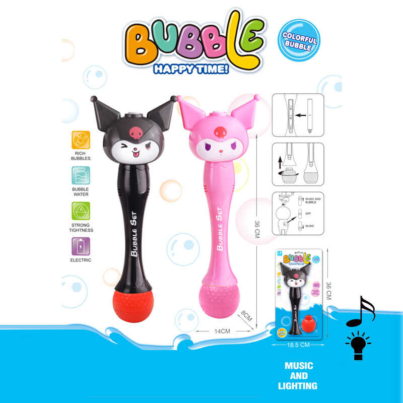 Установка з мильними бульбашками 6681 (48) 2 кольори, підсвічування, мелодія, 2 режими, автоматичний принцип, герой, висота 32см, пляшечка з мильним розчином, на листі