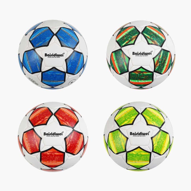 М'яч футбольний C 70436 (60) 4 види, матеріал TPE, вага 340-360 грамів, гумовий балон, розмір №5, ВИДАЄТЬСЯ ТІЛЬКИ МІКС ВИДІВ