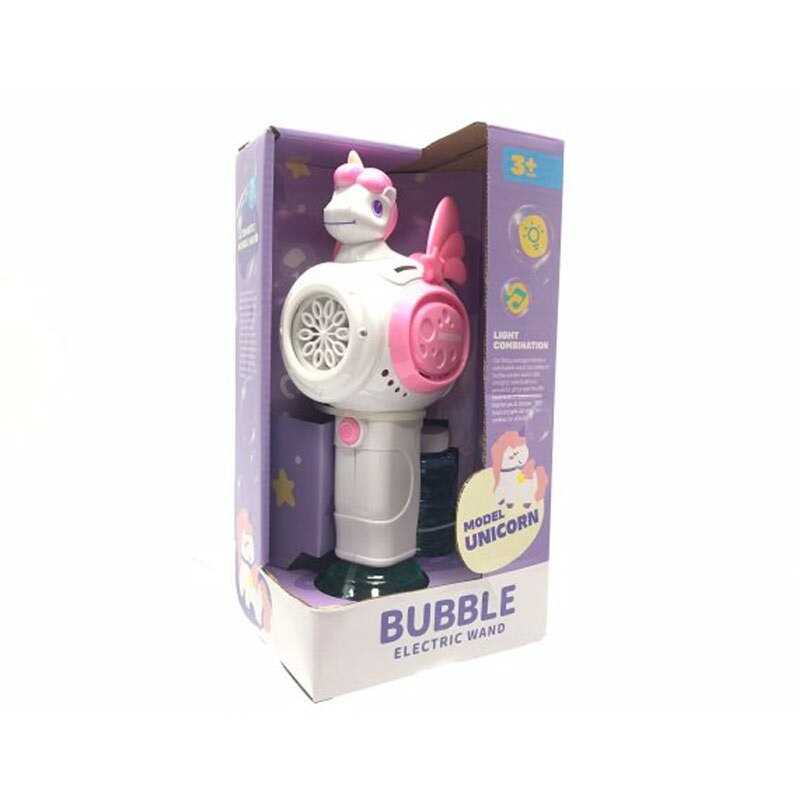 Установка з мильними бульбашками 23616 C (36/2) підсвічування, висота 24см, автоматичний принцип, пляшечка з мильним розчином, в коробці