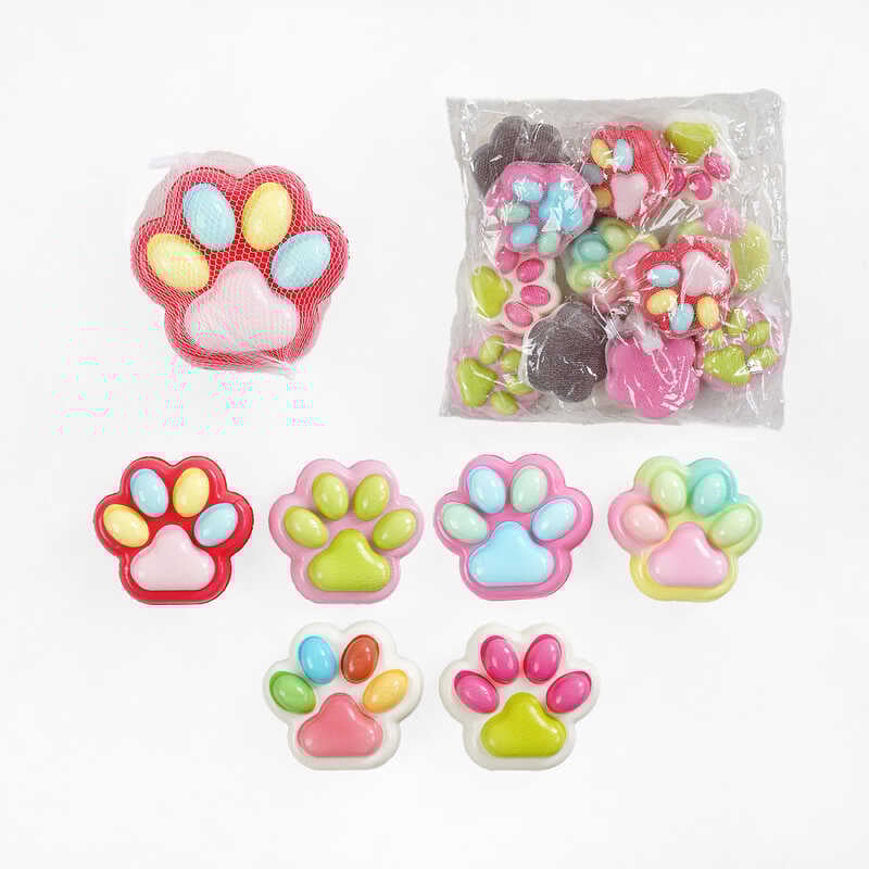 Антистрес-сквіш C 70620 (50) ЦІНА ЗА 12 ШТУК В УПАКОВЦІ, "Лапка", в пакеті