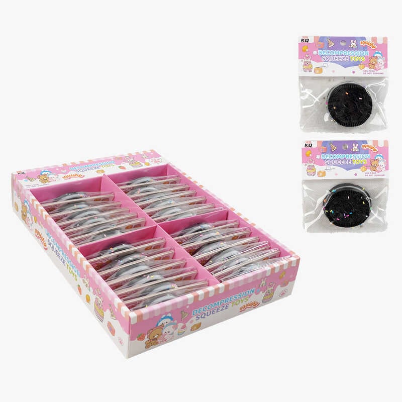 Гра антистрес C 70745 (24) ЦІНА ЗА 24 ШТУК В БЛОЦІ, "Печиво", посипка, в коробці