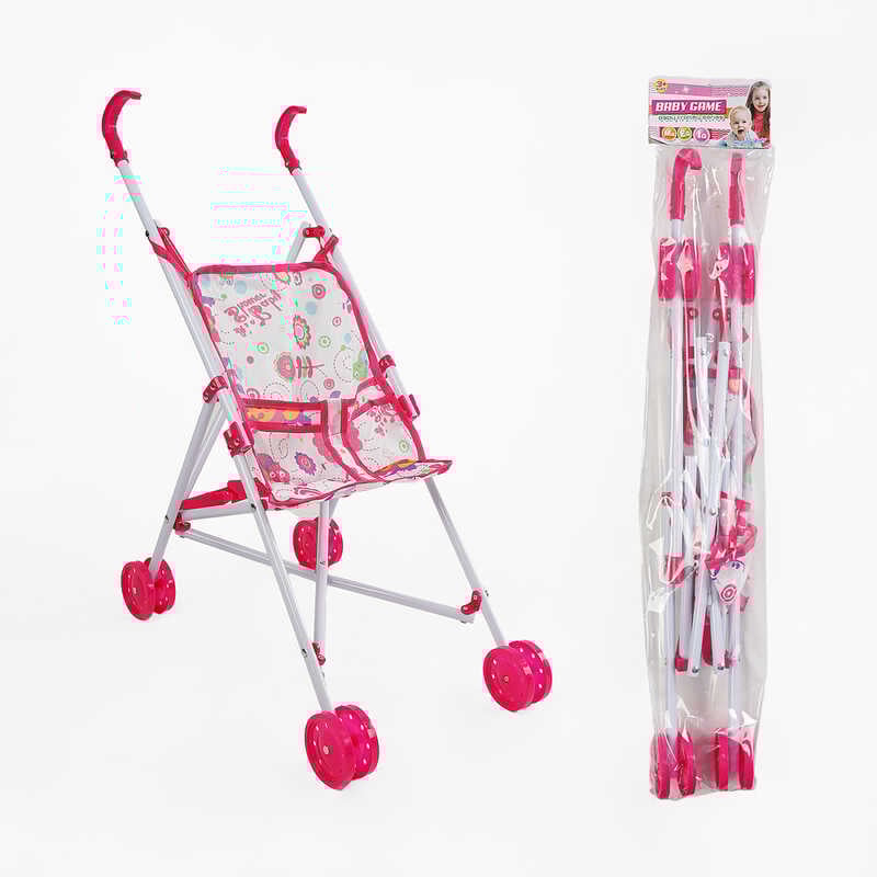 Візок для ляльок 968-6 (72/2) висота 51 см, складна конструкція, в пакеті