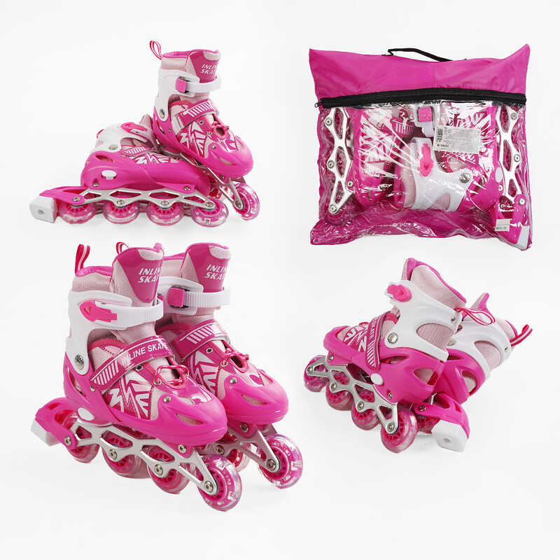 Ролики 32360-М /розмір 34-38/ колір – РОЖЕВИЙ  