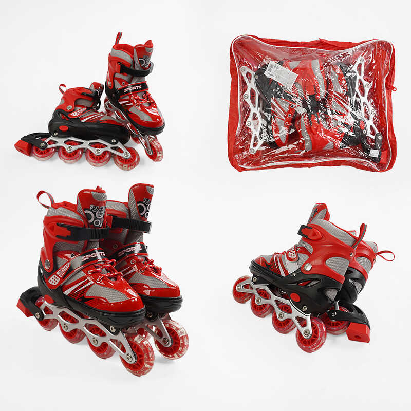 Ролики 89208-М /розмір 34-38/ колір – ЧЕРВОНИЙ  