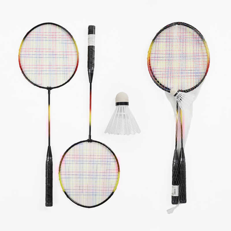 Бадмінтон D 40112 (50) 2 ракетки, 1 воланчик, металевий каркас, у сітці