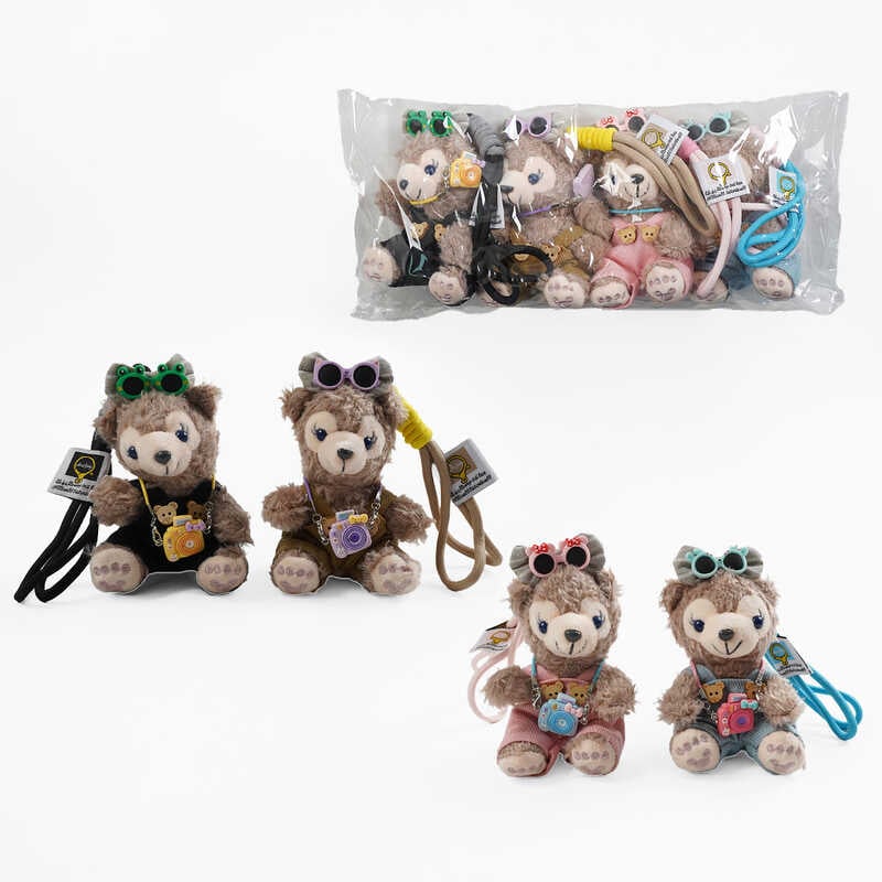 Брелок C 70734 (150) ЦІНА ЗА 4 ШТУКИ В УПАКОВЦІ, “Ведмедик”, карабін, шнурок, в пакеті