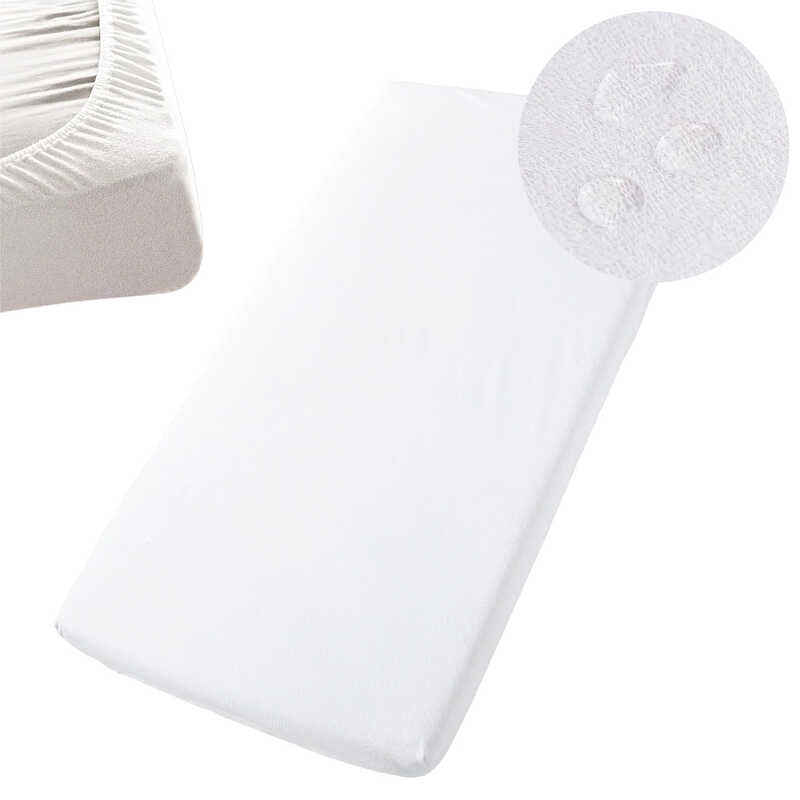 гр Простирадло на резинці АКВА-СТОП для дитячого ліжечка 59354 (1) тканина мембранна МАХРА, розмір 120*60 см "Bimbo"