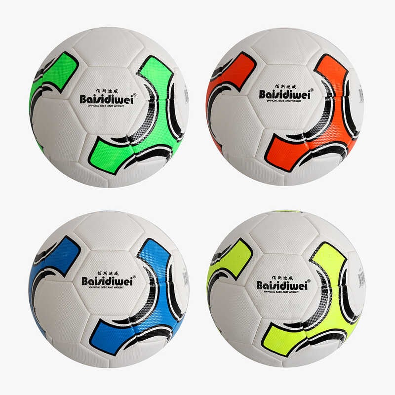 М`яч футбольний C 70437 (60) вага 400-420 грамів, матеріал PU, балон гумовий, розмір №5, ВИДАЄТЬСЯ ТІЛЬКИ МІКС ВИДІВ