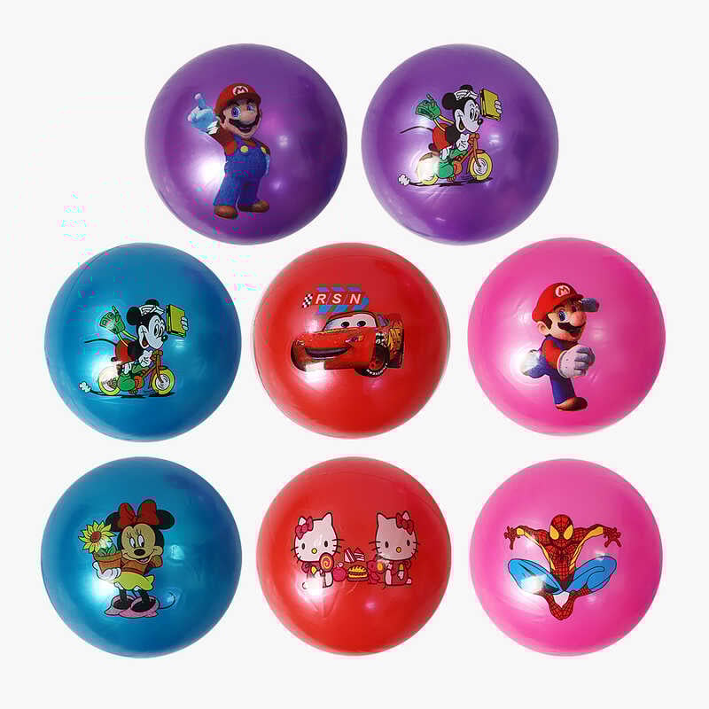 М’яч гумовий F 43262 (600) 4 кольори, діаметр - 18 см, ВИДАЄТЬСЯ ТІЛЬКИ МІКС ВИДІВ