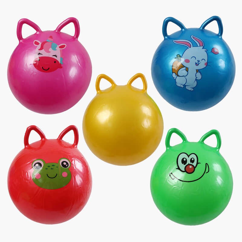 М`яч гумовий C 70953 (80) діаметр 44 см, ручки-вушка, в пакеті, ВИДАЄТЬСЯ ТІЛЬКИ МІКС ВИДІВ