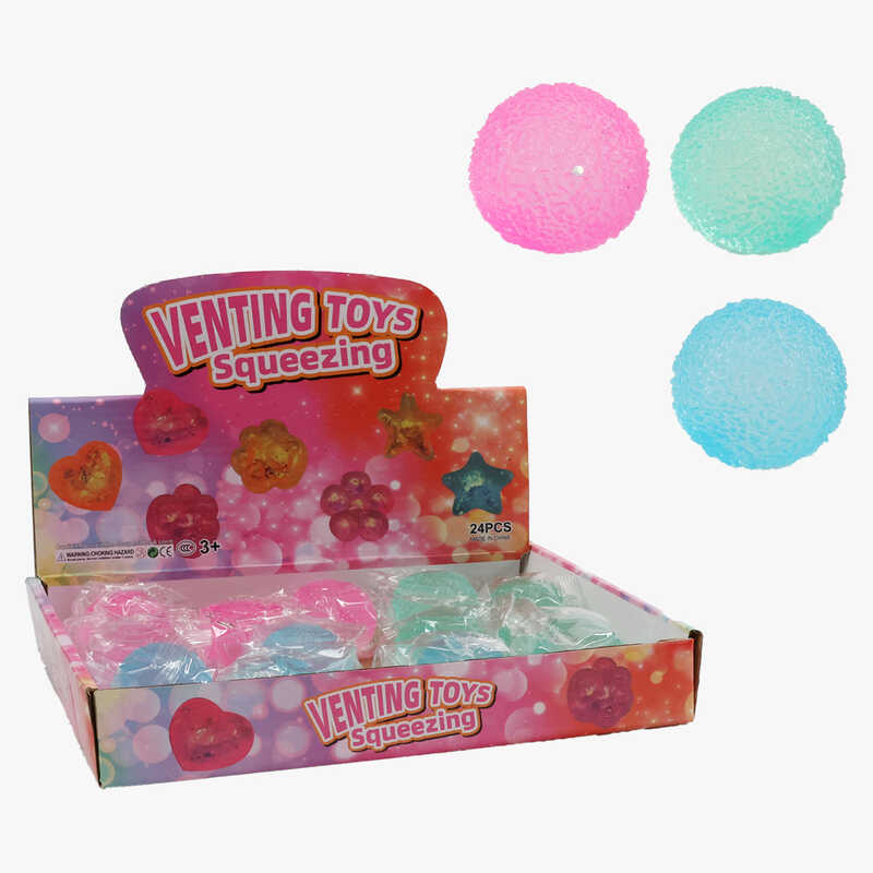 Гра антистрес C 72422 (24) ЦІНА ЗА 12 ШТУК В БЛОЦІ, “Кольорові кульки”, діаметр - 4 см, в коробці