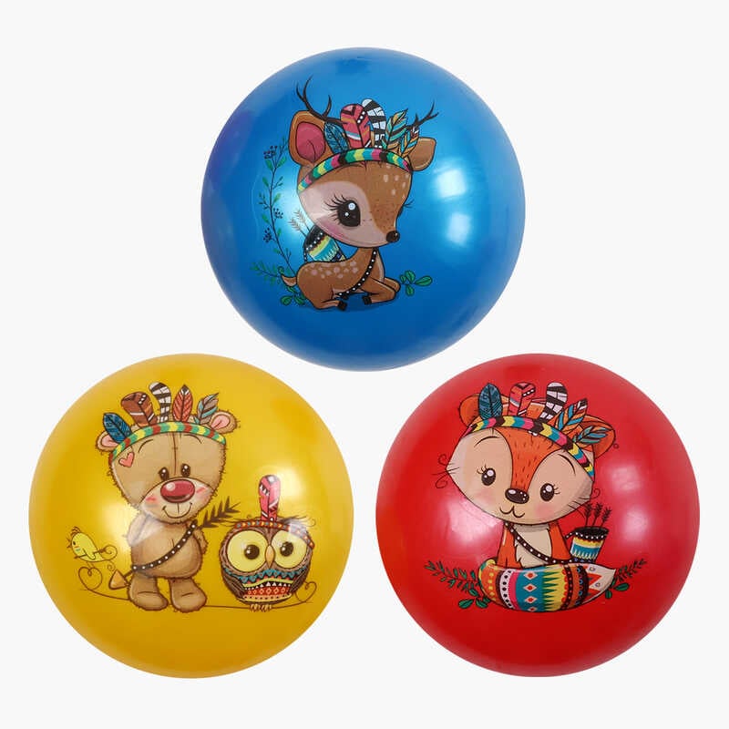 М`яч гумовий C 72534 (500) діаметр - 21 см, в пакеті, ВИДАЄТЬСЯ ТІЛЬКИ МІКС ВИДІВ