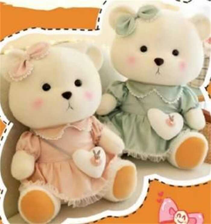 М`яка іграшка M 18490 (75) 2 види, “Ведмедик”, висота: 39 см, ВИДАЄТЬСЯ МІКС