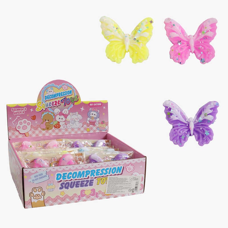 Гра антистрес C 71069 (32) ЦІНА ЗА 12 ШТУК В БЛОЦІ, “Метелик”, в коробці