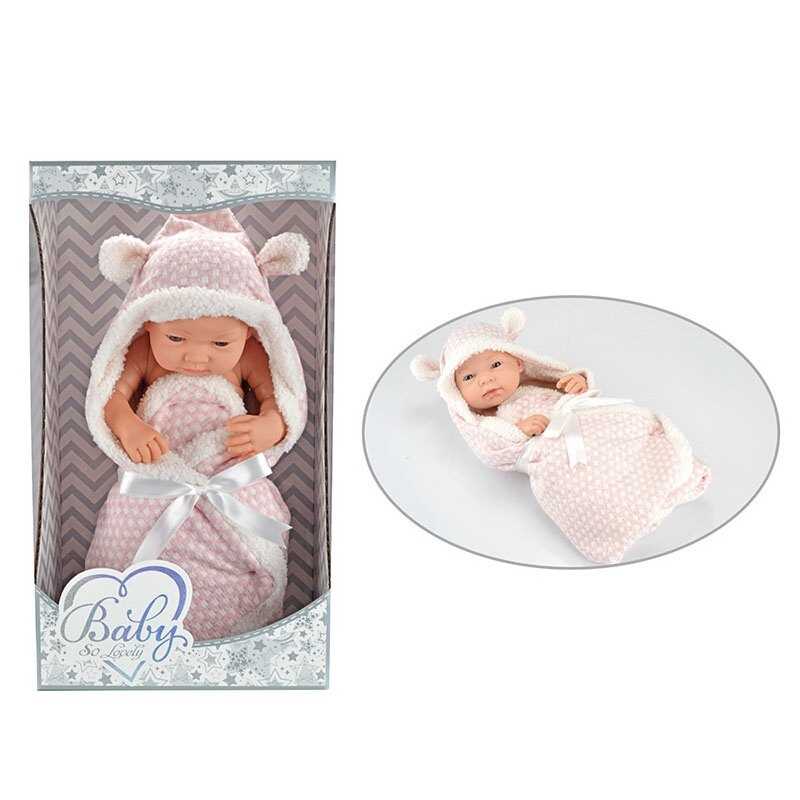 Пупс 209-4 (18/2) довжина 40 см, м’якотілий, ковдра-конверт, в коробці