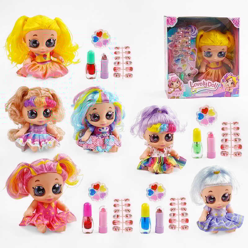 Лялька 213 C1 (72/2) 6 видів, висота 18 см, підсвічування, весела пісенька, знімний одяг, аксесуари, в коробці, ВИДАЄТЬСЯ ТІЛЬКИ МІКС ВИДІВ