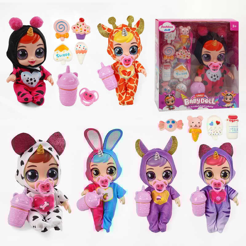 Лялька 216 A2 (72/2) 6 видів, в коробці, гумова, висота 20 см, говорить, сміється, плаче, знімний одяг, рухливі кінцівки, пляшечка, пустушка, аксесуари, ВИДАЄТЬСЯ ТІЛЬКИ МІКС ВИДІВ