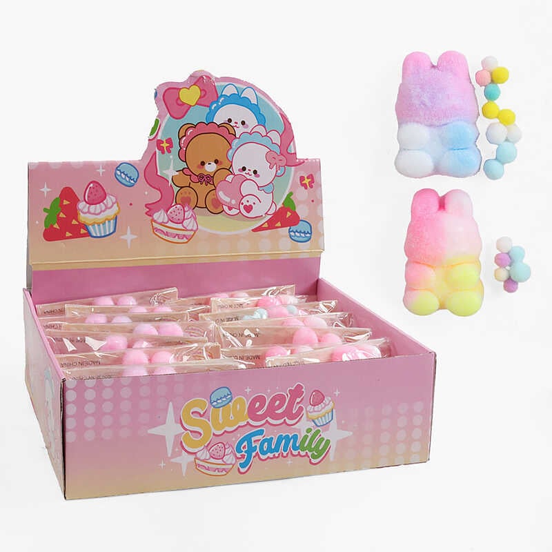 Гра антистрес C 71226 (24) ЦІНА ЗА 14 ШТУК В БЛОЦІ, “Зайчик”, в коробці