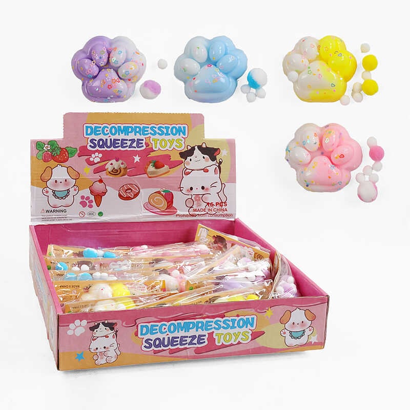 Гра антистрес C 71326 (24) ЦІНА ЗА 16 ШТУК В БЛОЦІ, “Лапка”, в коробці