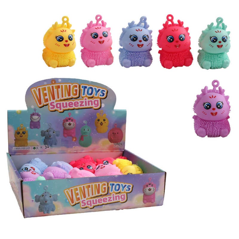 Гра антистрес C 71392 (30) ЦІНА ЗА 12 ШТУК В БЛОЦІ, розмір - 8х9 см, підсвічується кулька, петелька,в коробці