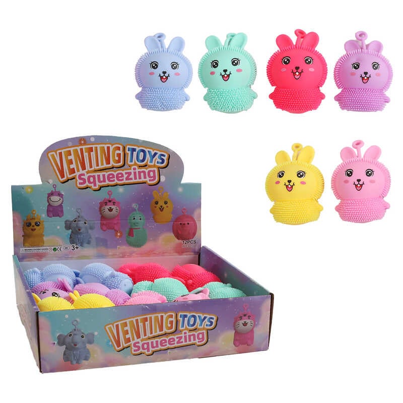 Гра антистрес C 71393 (30) ЦІНА ЗА 12 ШТУК В БЛОЦІ,розмір - 7.5х4х10 см, кулька підсвічується, петелька, в коробці