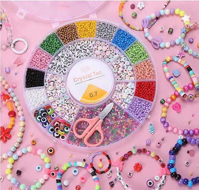 Набір бісеру 610-38 C (240) ножиці, ліска, у боксі