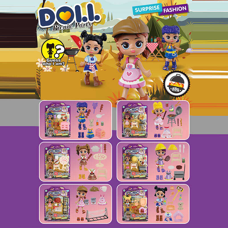 Лялька KZ 9014 (300/2) висота ляльки 9 см,рухомі кінцівки, аксесуари, на листі, ВИДАЄТЬСЯ ТІЛЬКИ МІКС ВИДІВ