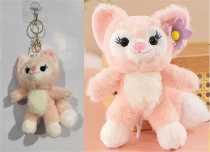 Брелок M 18455 (800) ЦІНА ЗА 1 ШТУКУ, м’який, герой, металева фурнітура