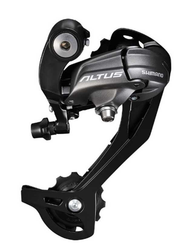 Задній перемикач Shimano RD-M 370 SGS (40) довга лапка 8-9 швидкостей