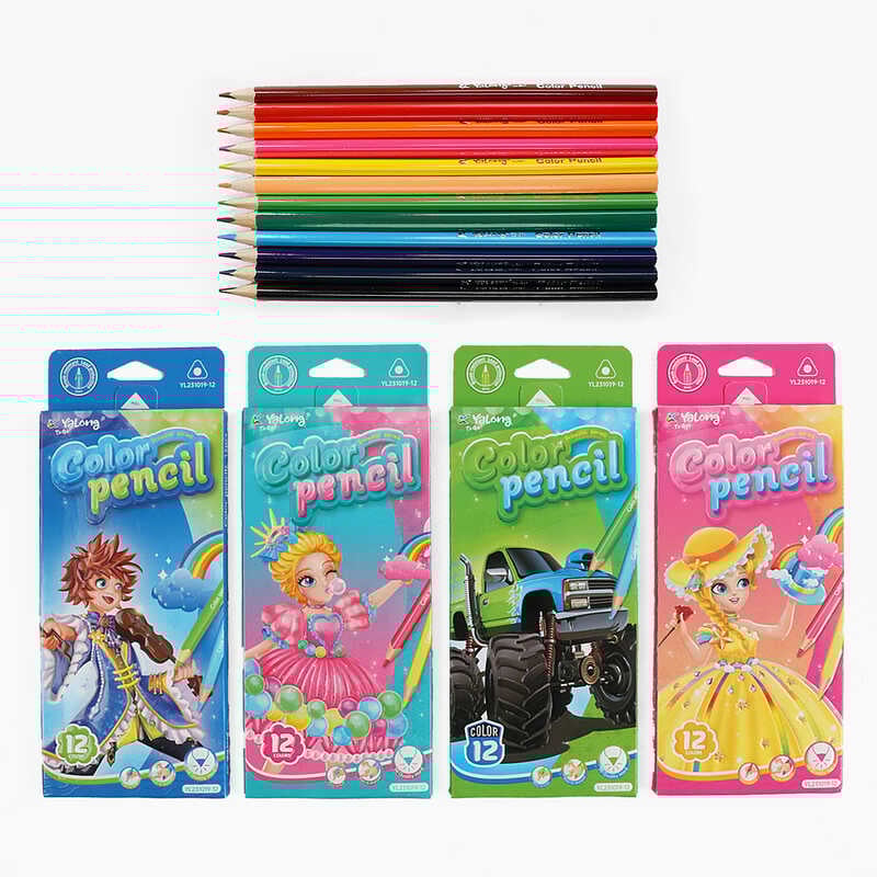 Олівці C 72683 (240) 4 види, 12 штук, в коробці, ВИДАЄТЬСЯ ТІЛЬКИ МІКС ВИДІВ