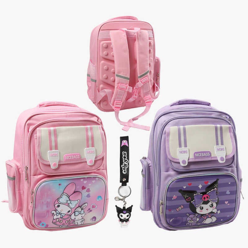 Рюкзак C 72821 (50) 2 види, 2 відділення, 3 кишені, на блискавці, розділювач, клапан, нагрудний ремінь, світловідбивні елементи, брелок, в пакеті