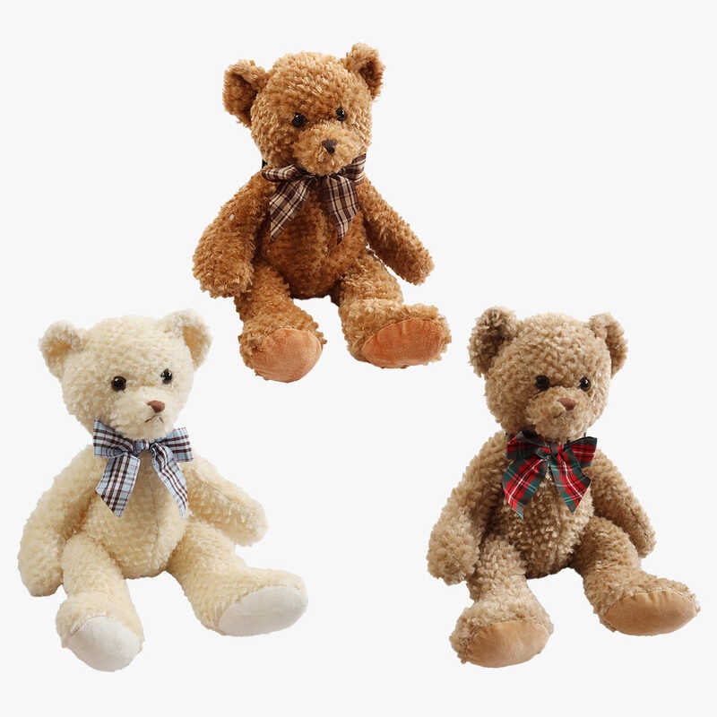 М`яка іграшка M 18494 (80) 3 види, “Ведмідь”, висота у сидячому положенні 30 см, ВИДАЄТЬСЯ ТІЛЬКИ МІКС ВИДІВ