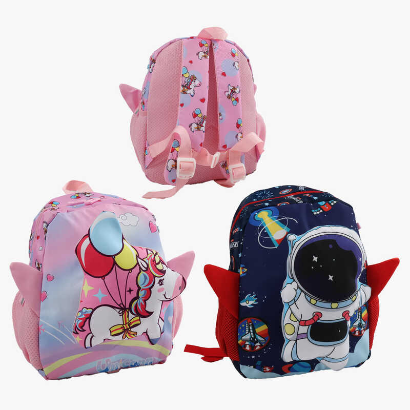 Дитячий рюкзак C 72885 (120) висота: 30 см, одне відділення на блискавці, регульована довжина лямок, нагрудний ремінь, батьківський ремінець, в пакеті, ВИДАЄТЬСЯ ТІЛЬКИ МІКС ВИДІВ