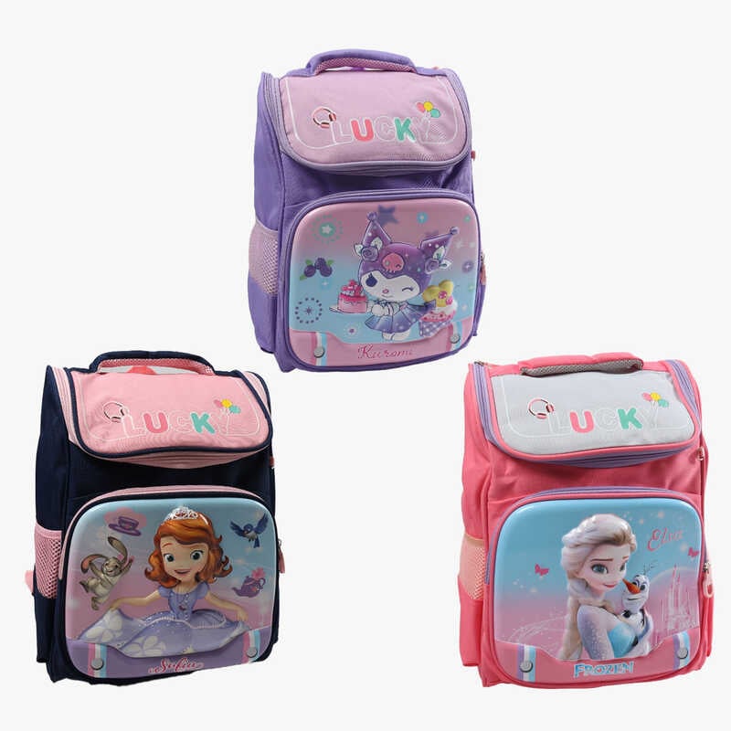 Рюкзак C 72897 (120) розмір: 27х14х44 см, 1 відділення, 3 кишені, на блискавці, пластикові вставки, пенал, в пакеті, ВИДАЄТЬСЯ МІКС ВИДІВ