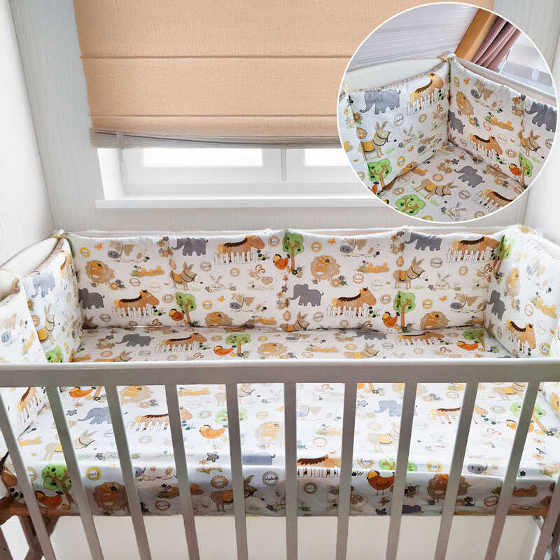 гр Бортики на три сторони "Тваринки" 80113 (1) тканина РАНФОРС, розмір 120*30 см "Bimbo", в пакеті